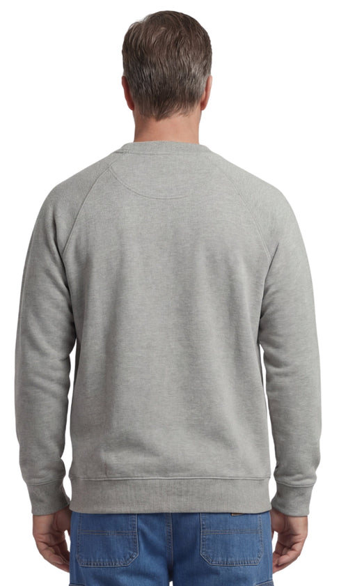 Men's 3-Pocket Fleece Sweatshirt with Raglan Seams